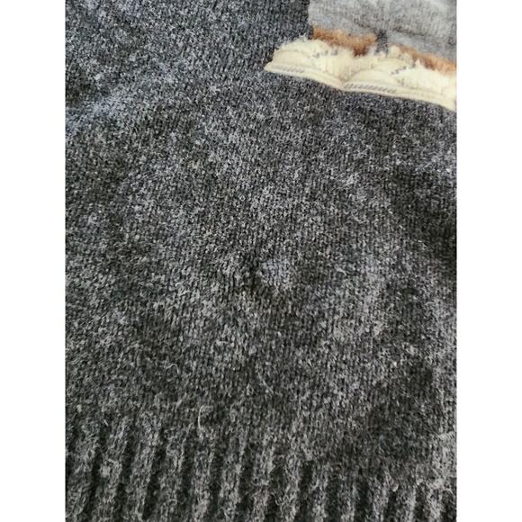 Polo Ralph Lauren Polo Bear Wool Knit Crewneck Sweater Gray Mens Size 2XL Read - Picture 10 of 11